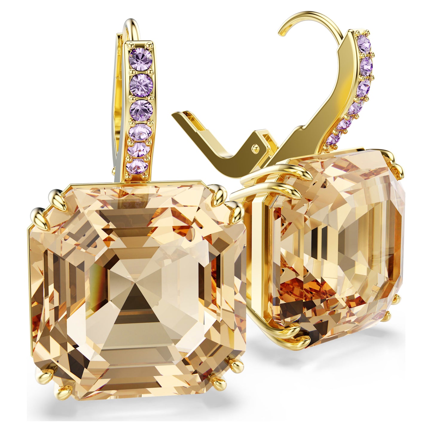 MILLENIA DROP EARRINGS - CARAMEL, GOLD