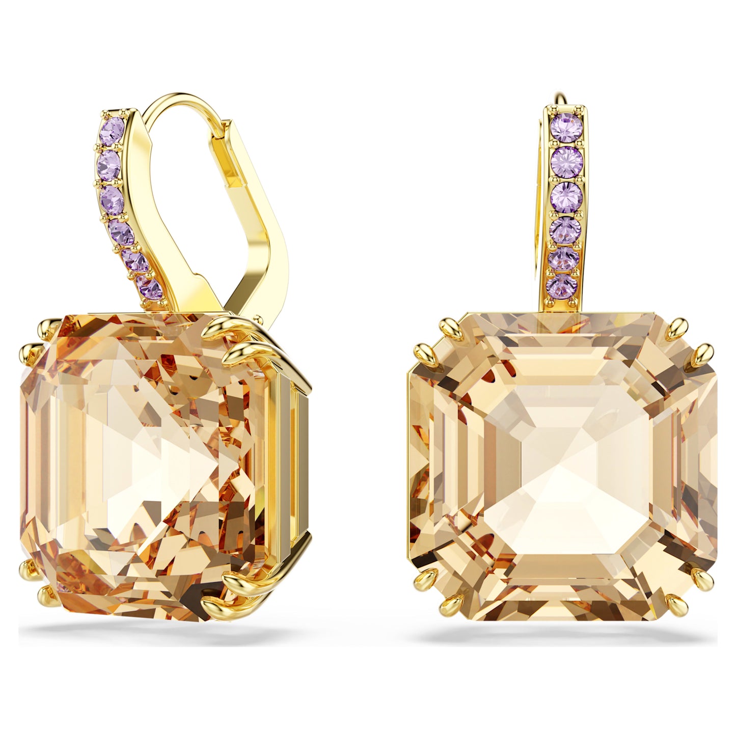 MILLENIA DROP EARRINGS - CARAMEL, GOLD