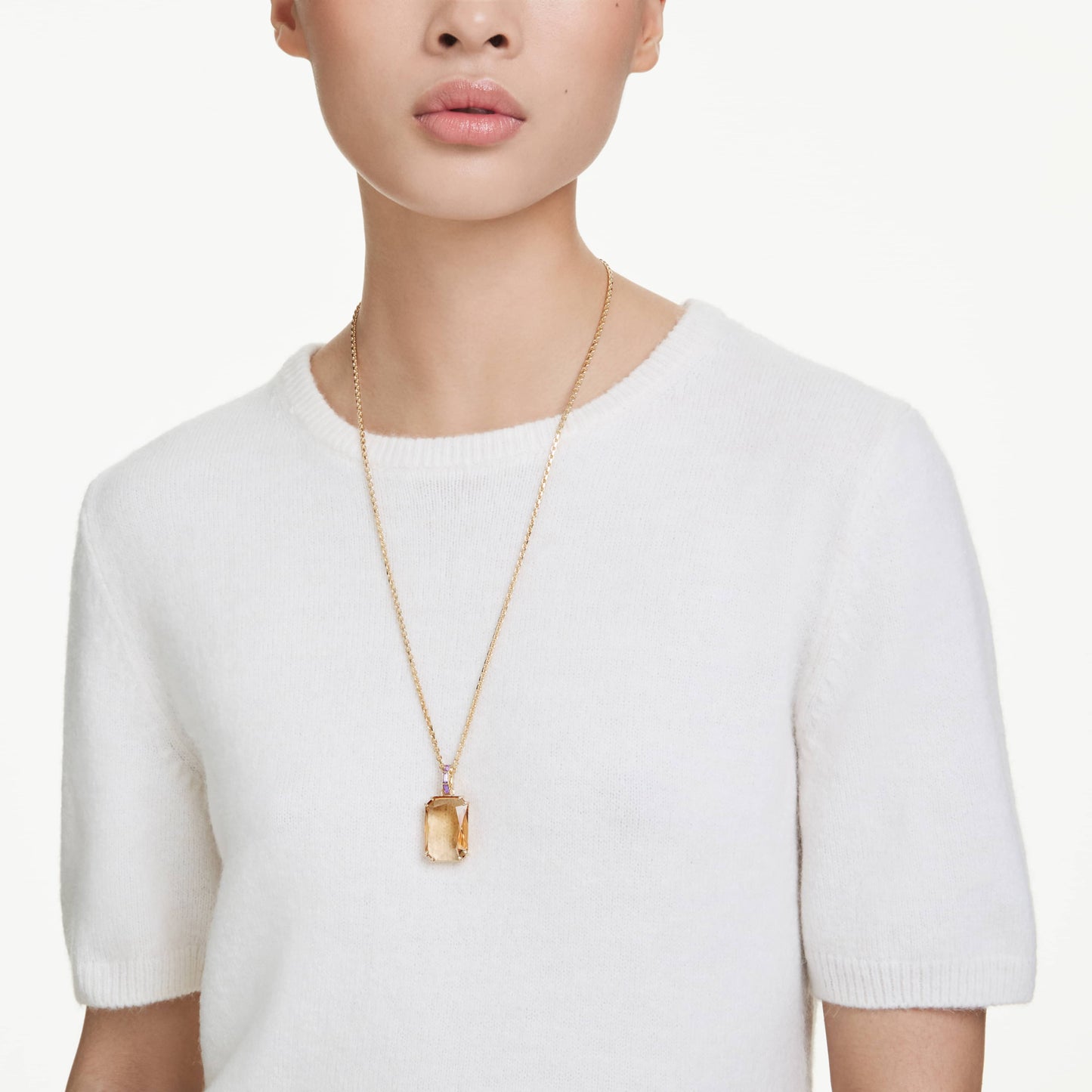 MILLENIA PENDANT OCTAGON - CARAMEL, GOLD