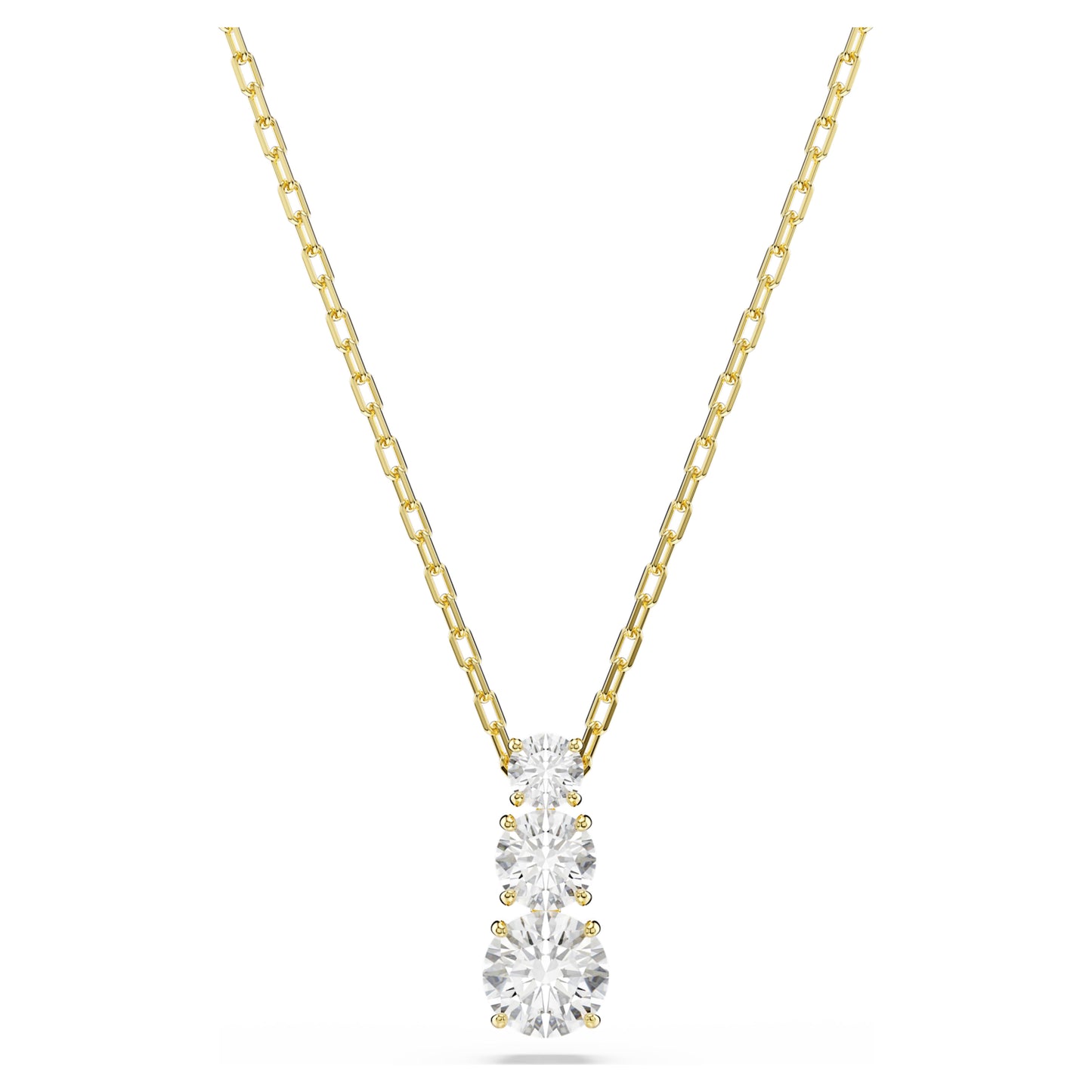 STILLA ATTRACT PENDANT - WHITE, GOLD