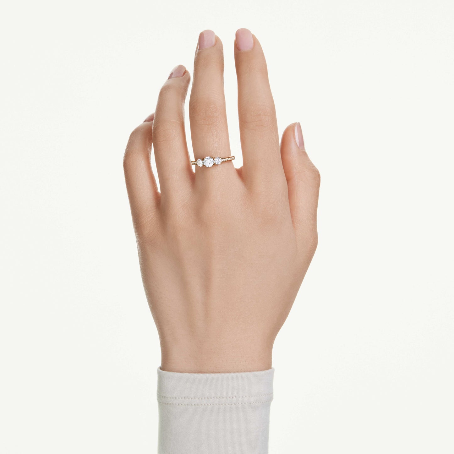 STILLA ATTRACT RING - WHITE, GOLD