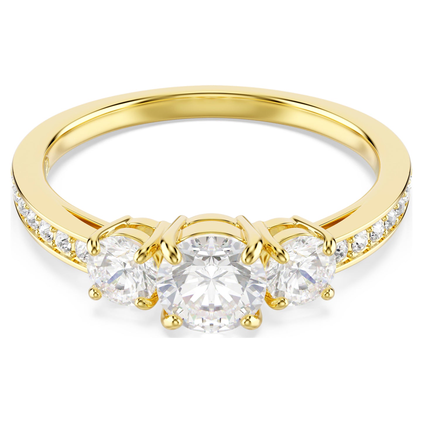 STILLA ATTRACT RING - WHITE, GOLD