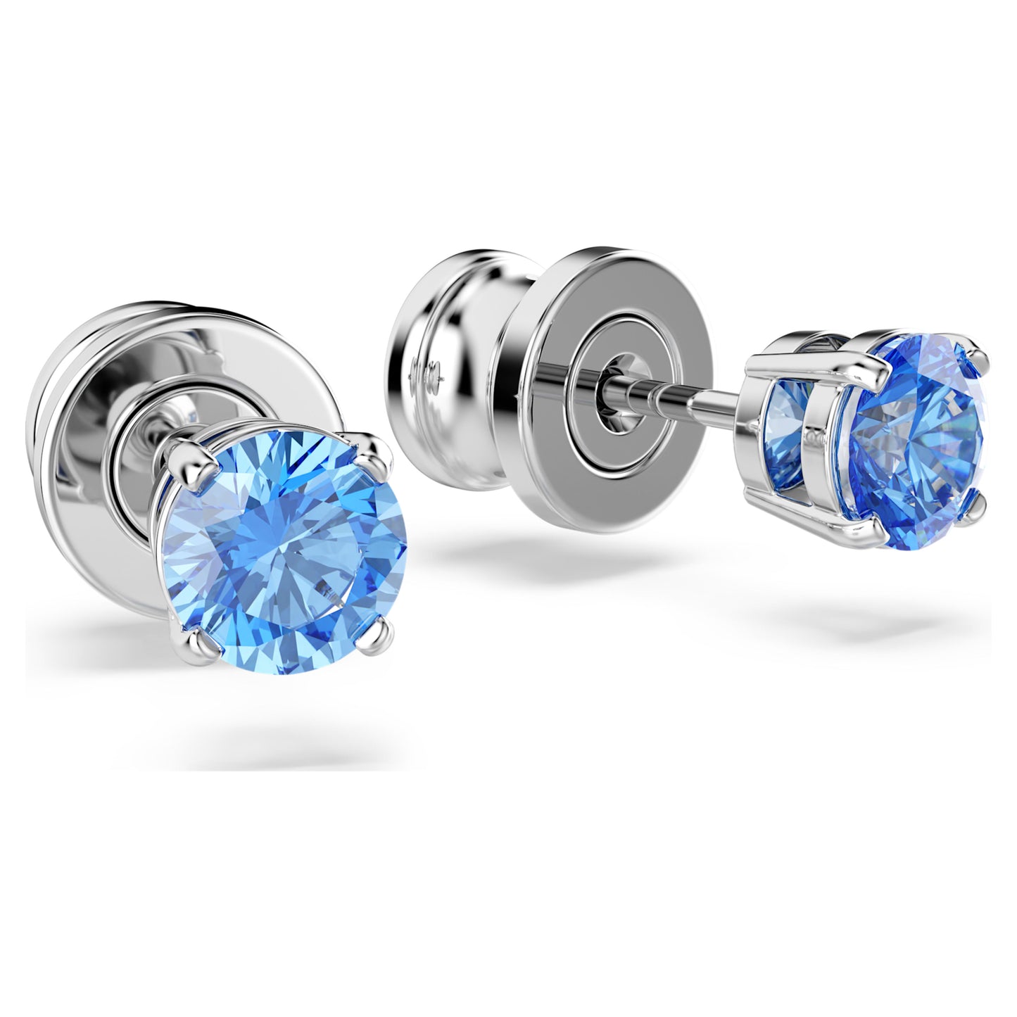 STILLA ATTRACT STUD EARRINGS - BLUE, RHODIUM