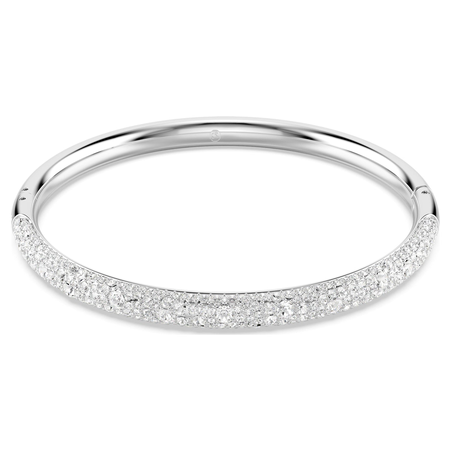 SUBLIMA BANGLE SNOW PAVE - WHITE, RHODIUM
