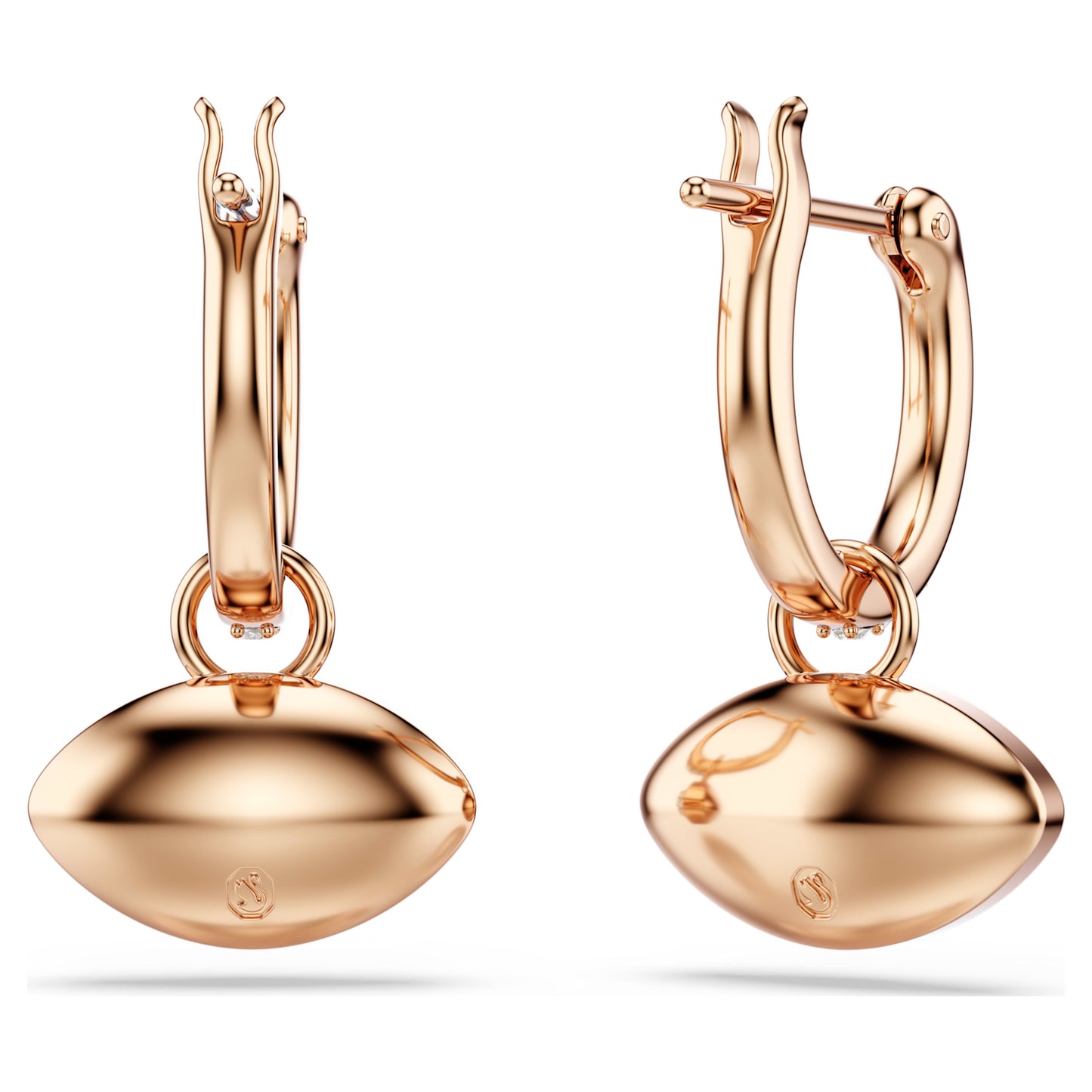 SYMBOLICA DROP EARRINGS EYE - MULTICOLOURED, ROSE-GOLD