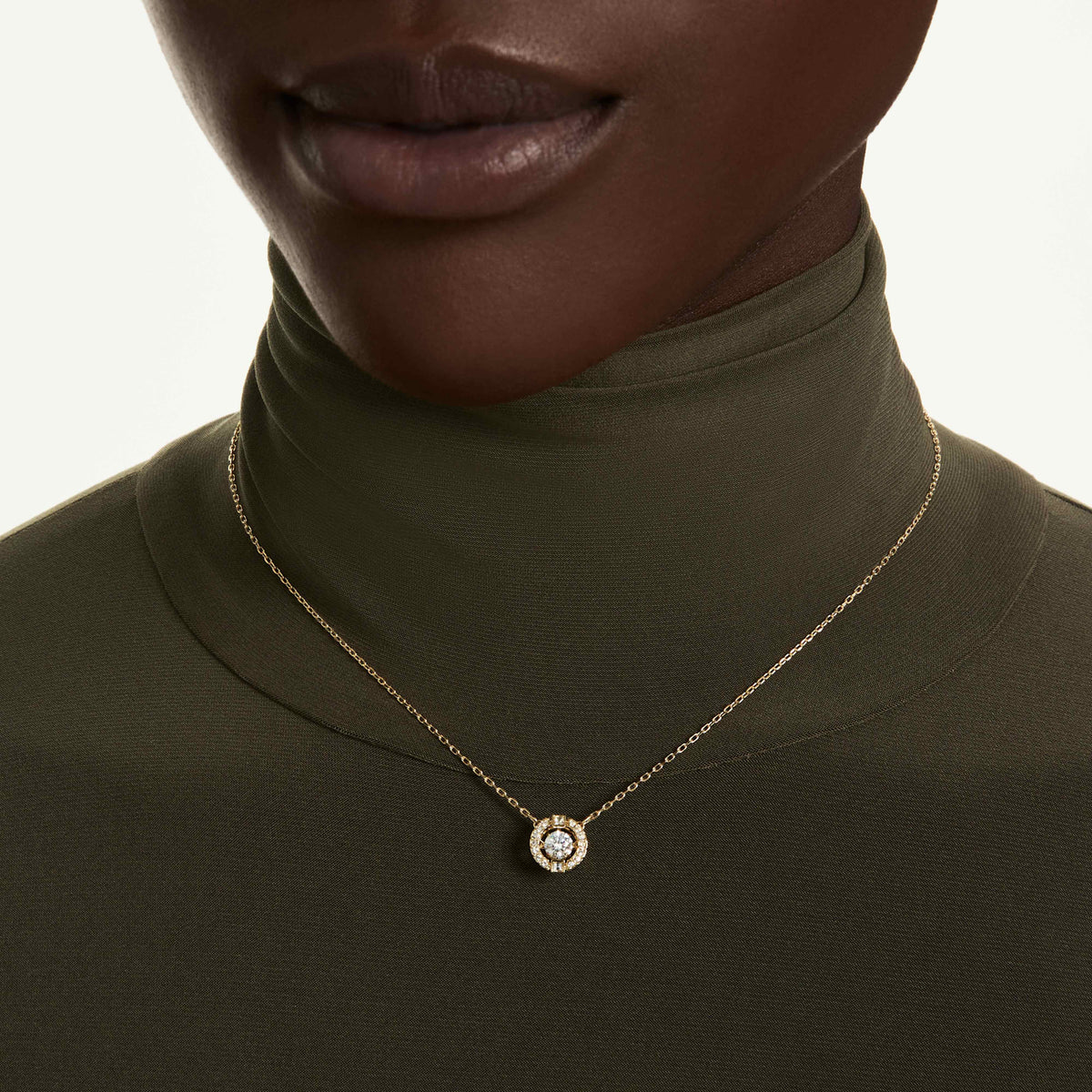 UNA ANGELIC PENDANT - WHITE, GOLD