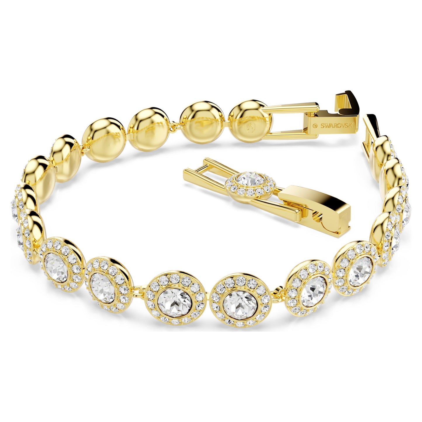 UNA ANGELIC TENNIS BRACELET - WHITE, GOLD