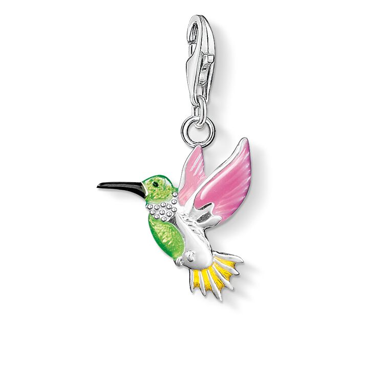CHARM CLUB ENAMEL HUMMINGBIRD CHARM