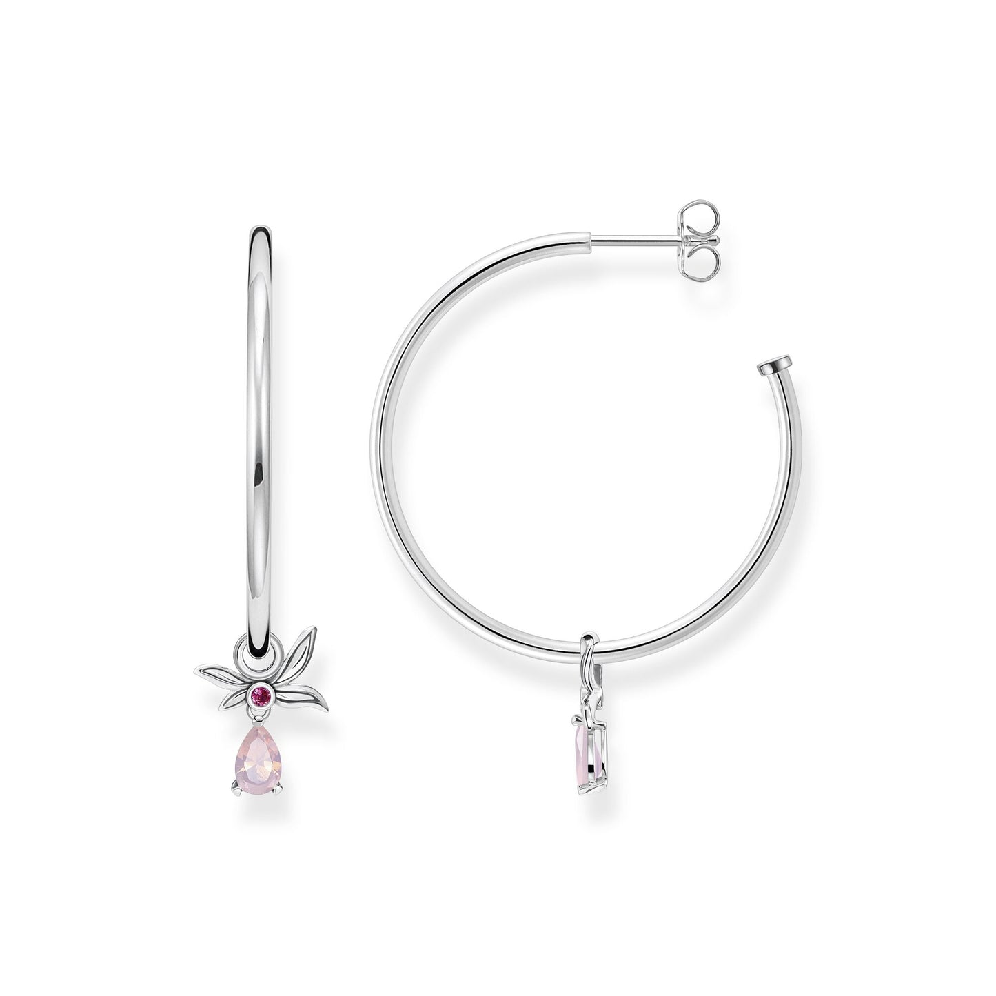 MAGIC GARDEN LEAF HOOP EARRINGS
