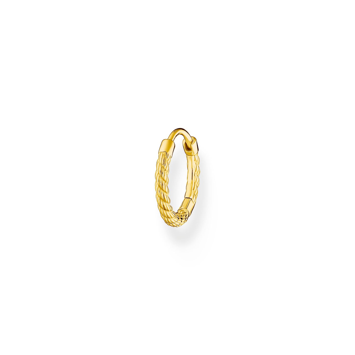 CHARMING COLLECTION ROPE HOOP EARRING SINGLE