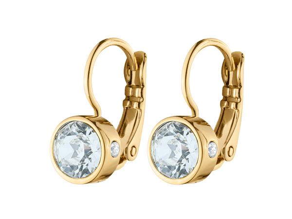 MADU SHINY GOLD CRYSTAL EARRINGS