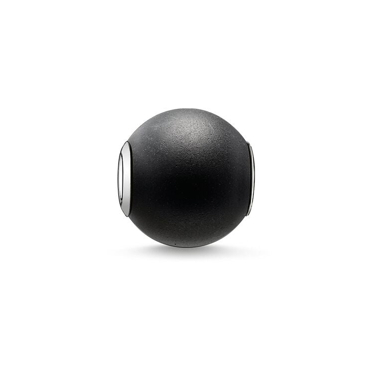 KARMA BEAD - MATT OBSIDIAN BEAD