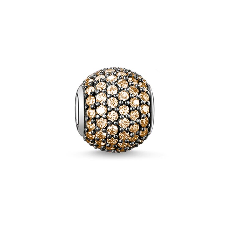 KARMA BEAD - CHAMPAGNE PAVE BEAD