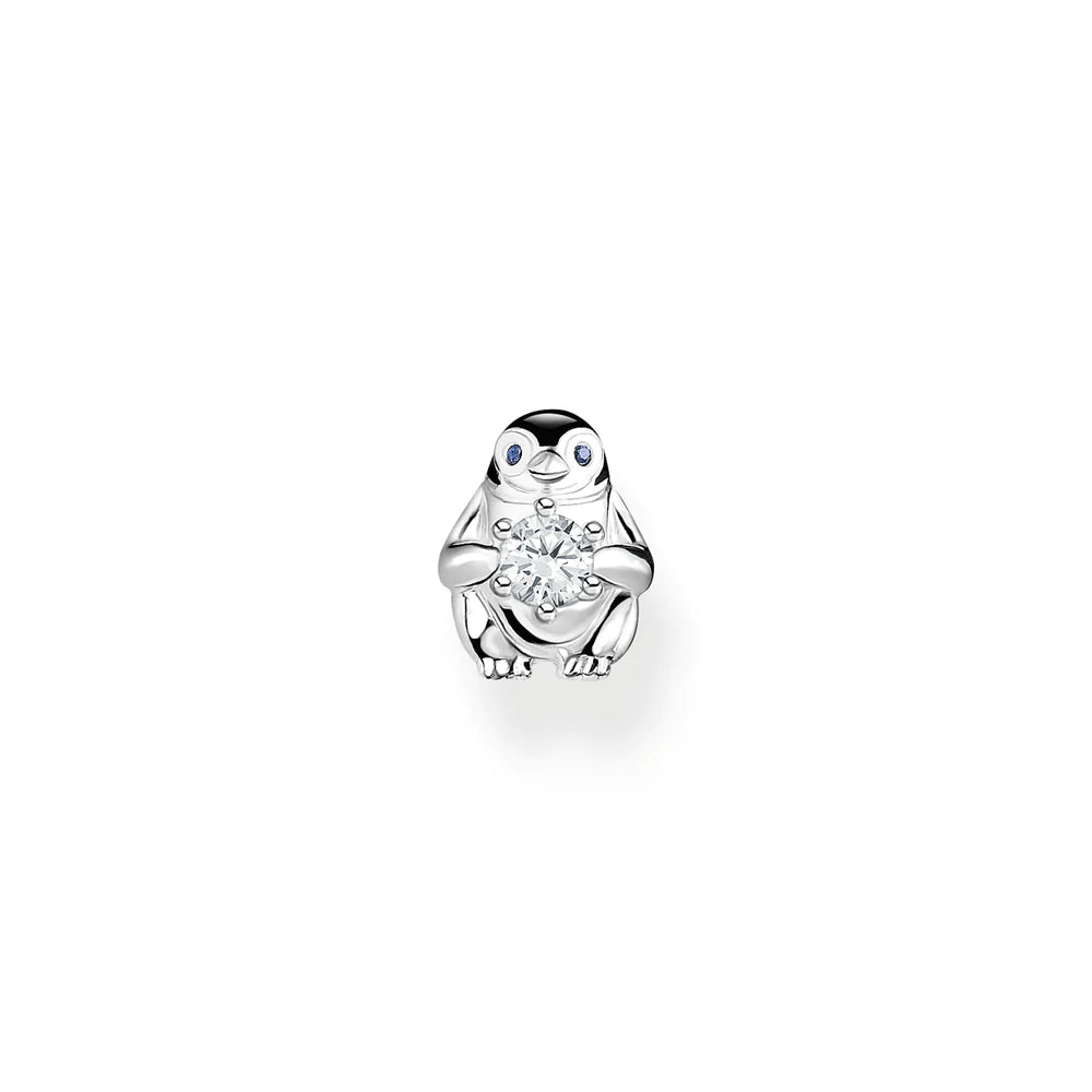 CHARM CLUB SINGLE STUD PENGUIN EARRING Studio18 Jewellery Collection