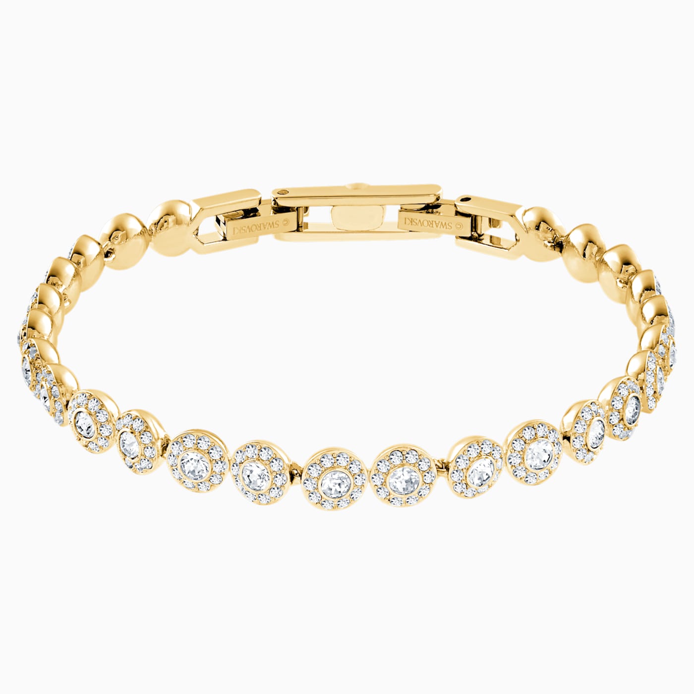 UNA ANGELIC TENNIS BRACELET - WHITE, GOLD