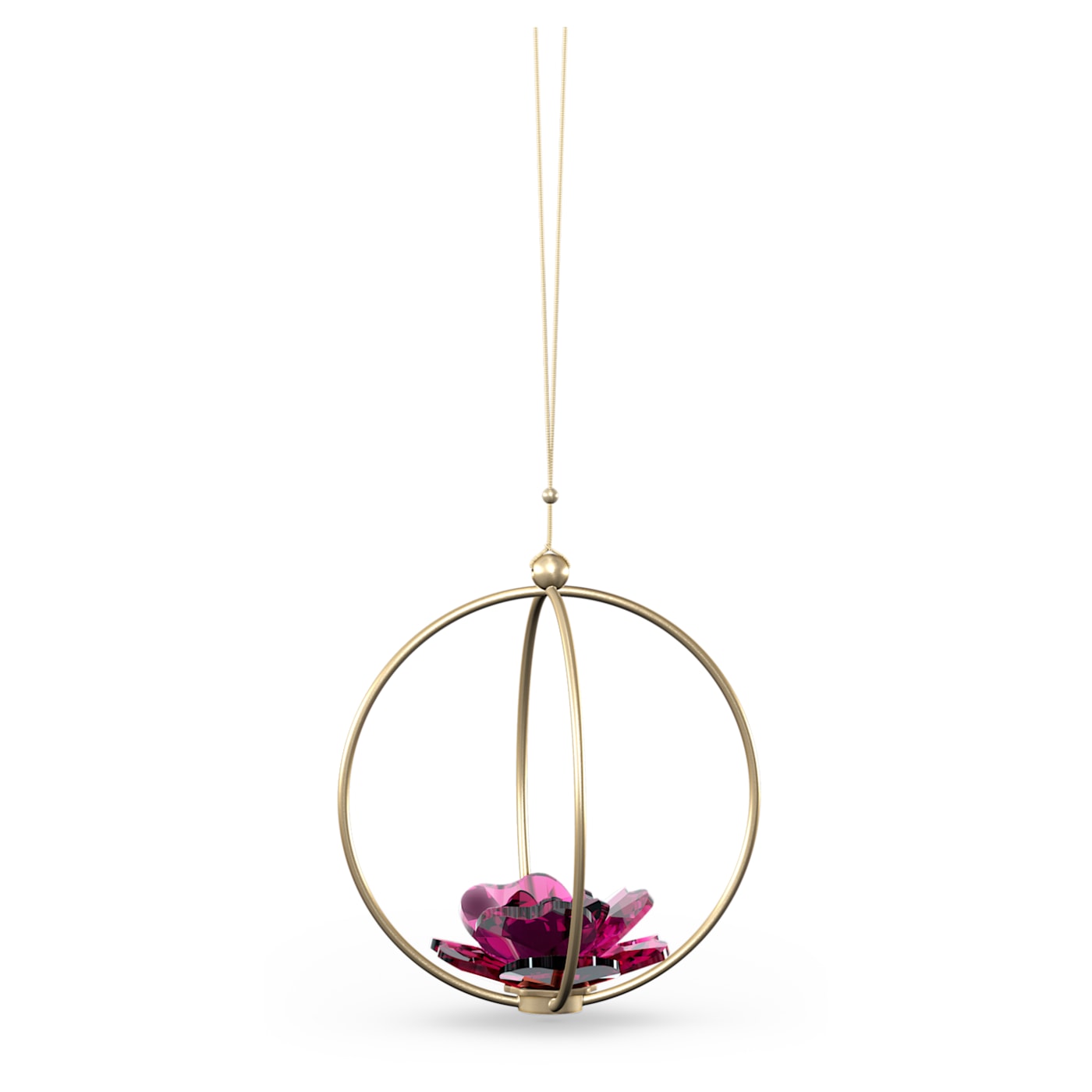 GARDEN TALES ROSE BALL ORNAMENT - LARGE