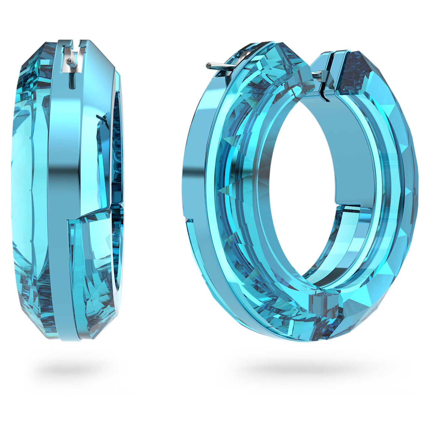 LUCENT HOOP EARRINGS - BLUE