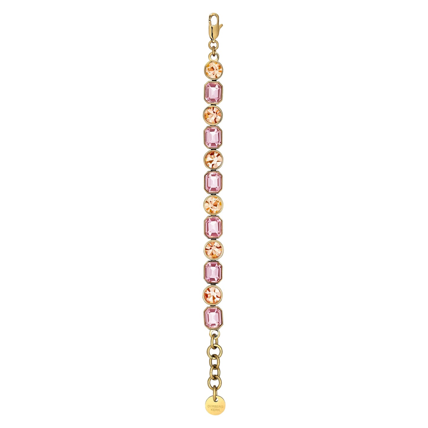 ALAYA SHINEY GOLD LIGHT ROSE/PEACH BRACELET