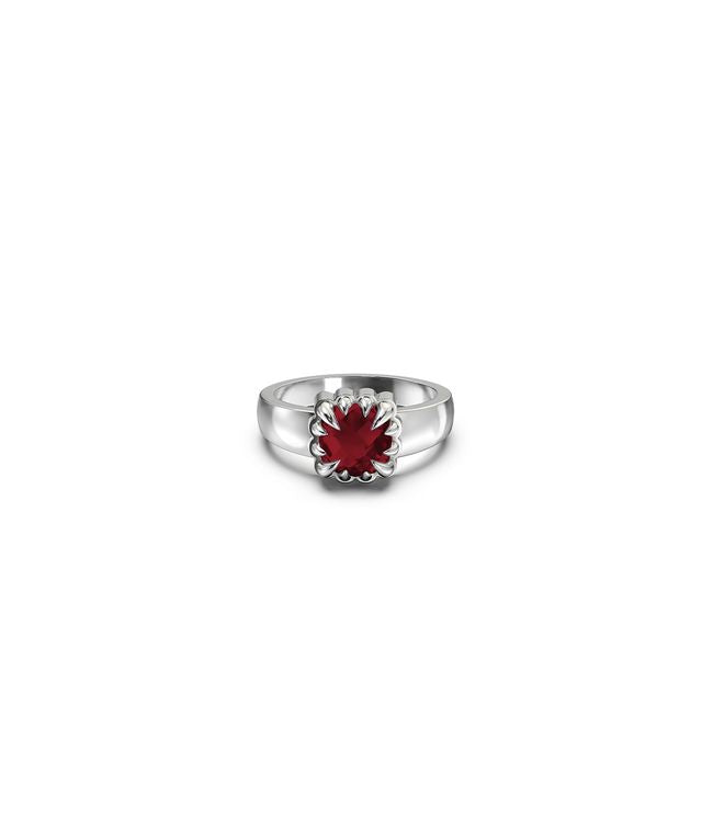 BABY CLAW RING GARNET
