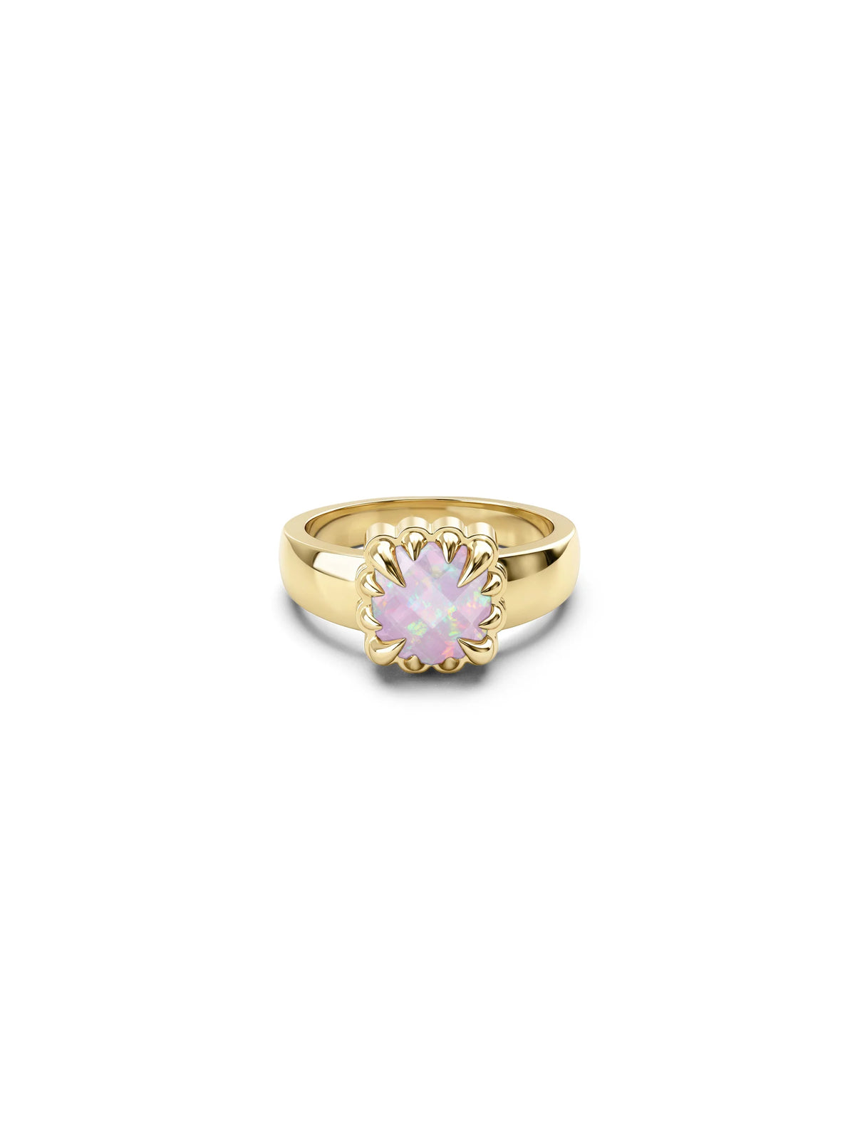 BABY CLAW RING PINK BELLO OPAL