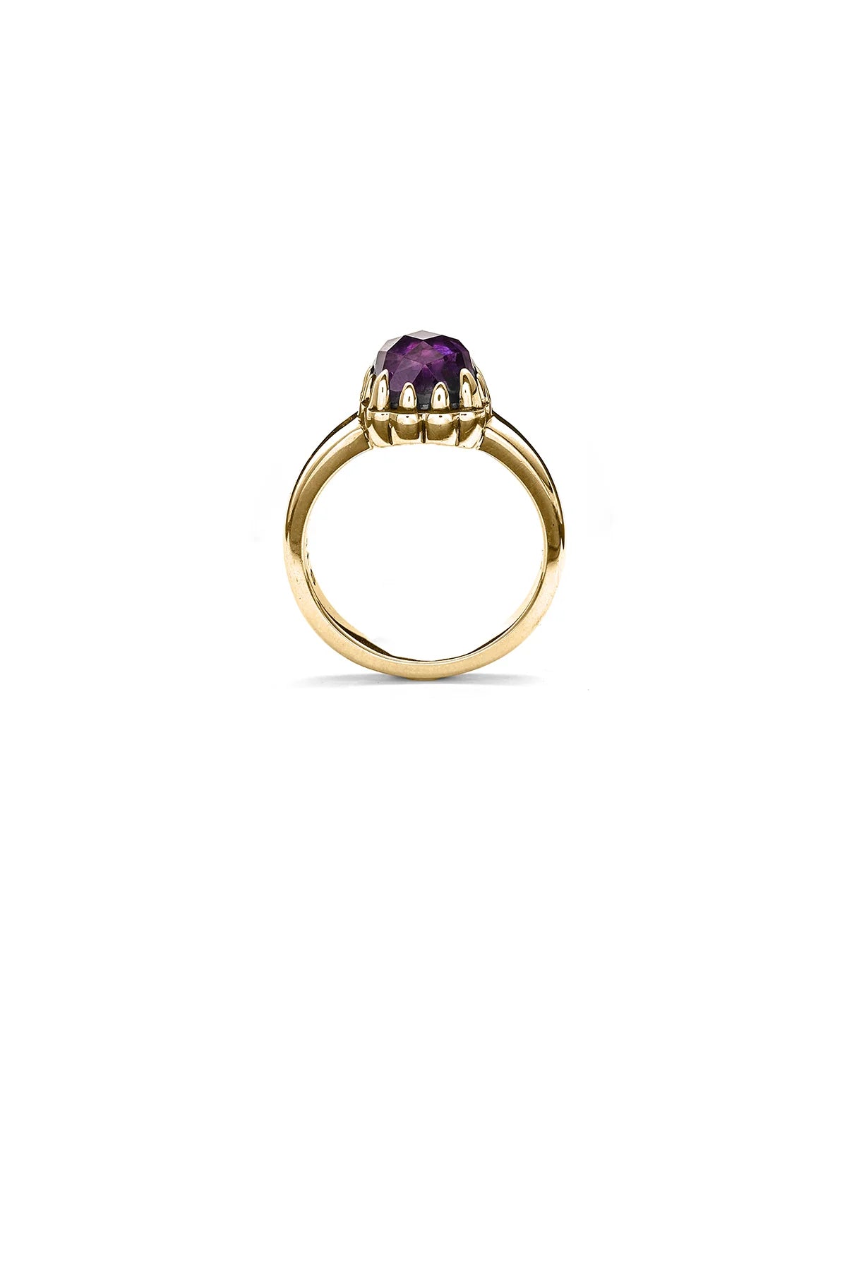 BABY CLAW RING AMETHYST