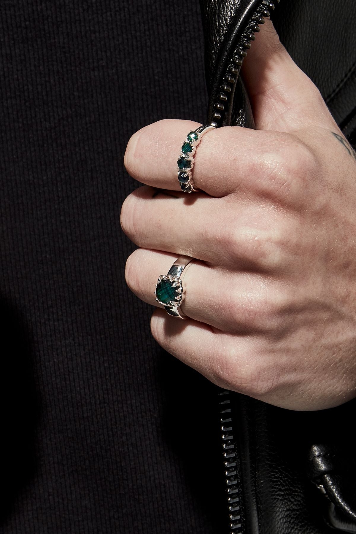 BABY CLAW RING MOOD CRYSTAL