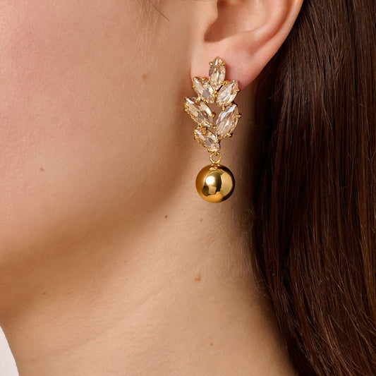 BALETE SHINY GOLDEN EARRINGS