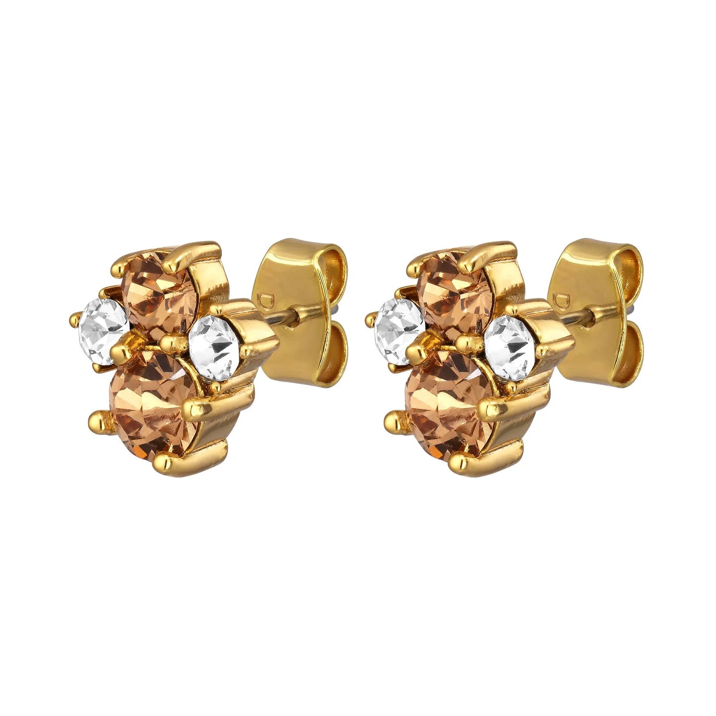 BILLIS SHINEY GOLD GOLDEN EARRINGS