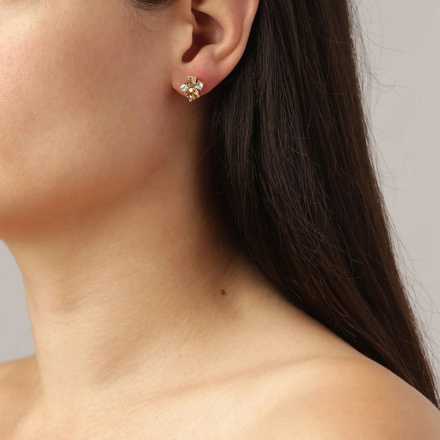BILLIS SHINEY GOLD GOLDEN EARRINGS