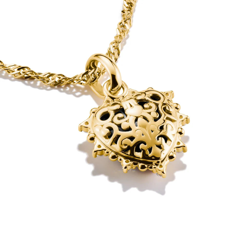 CONNECT VINTAGE BLACK HEART CHARM