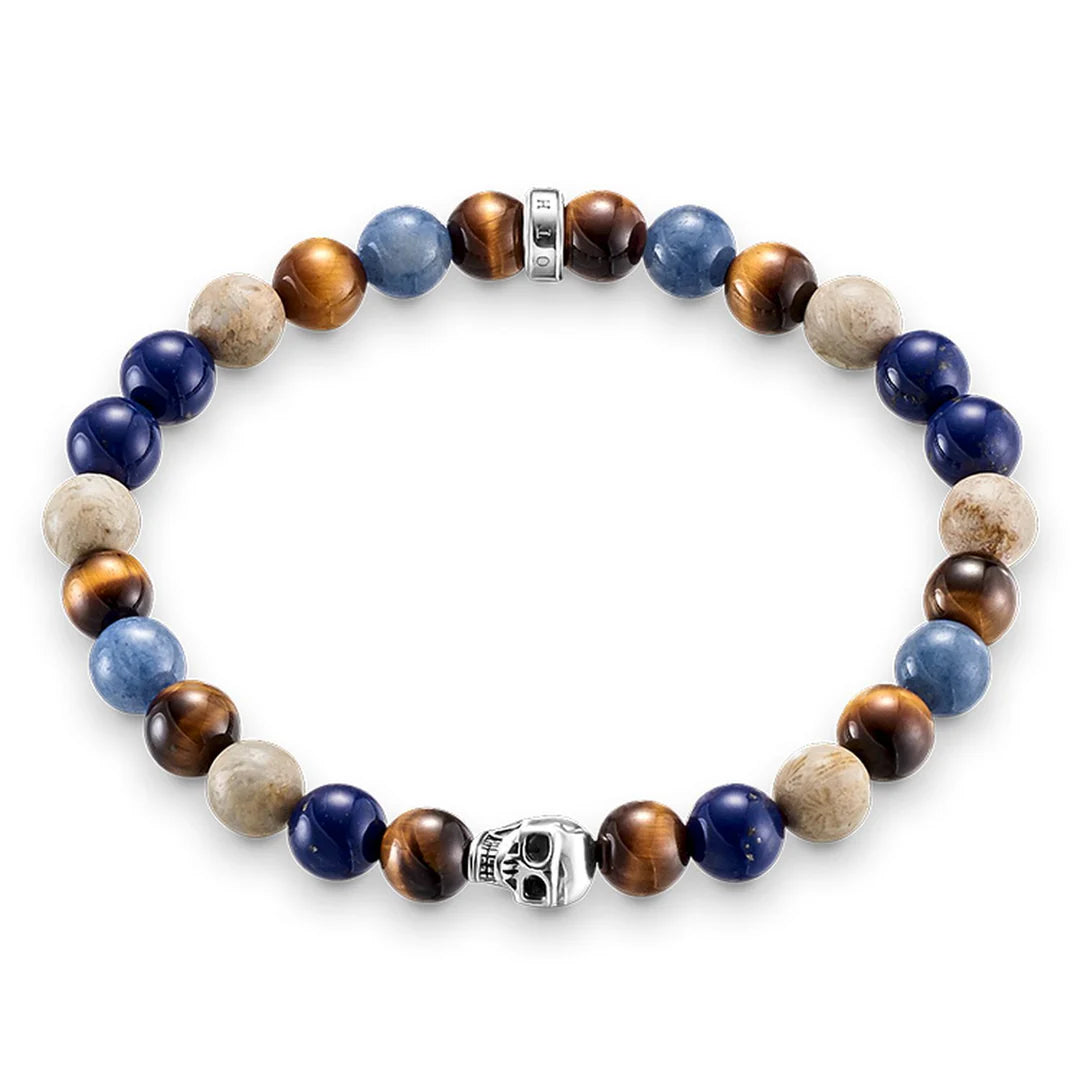 ROYAL BLUE SKULL BRACELET