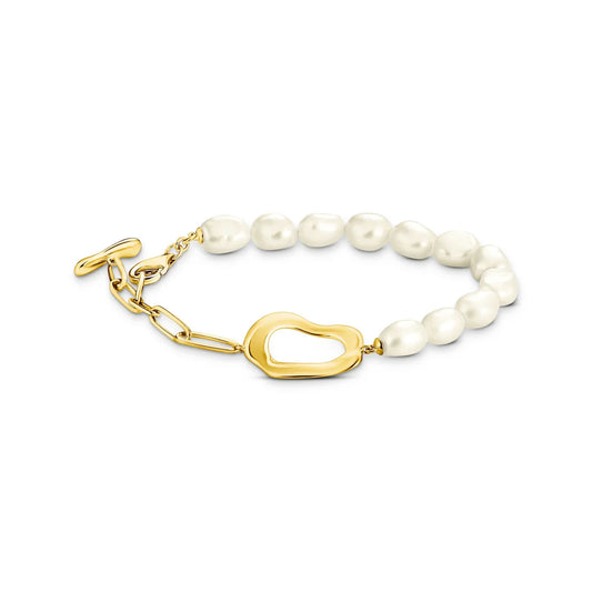 FLUID FRESHWATER PEARL BRACELET