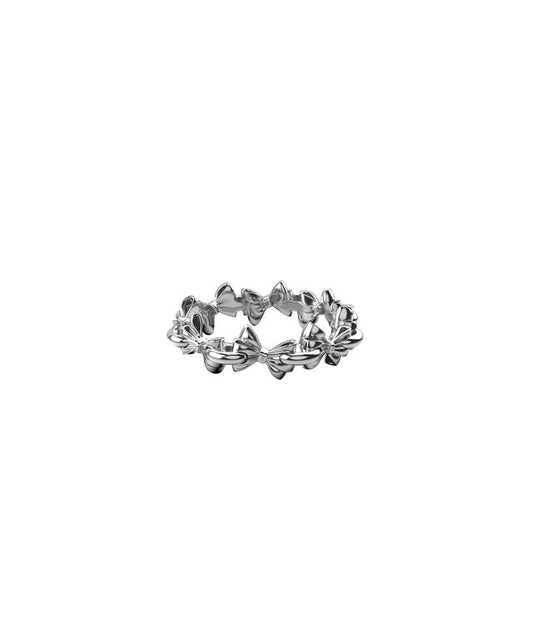 PIERCED BOW INFINITY RING