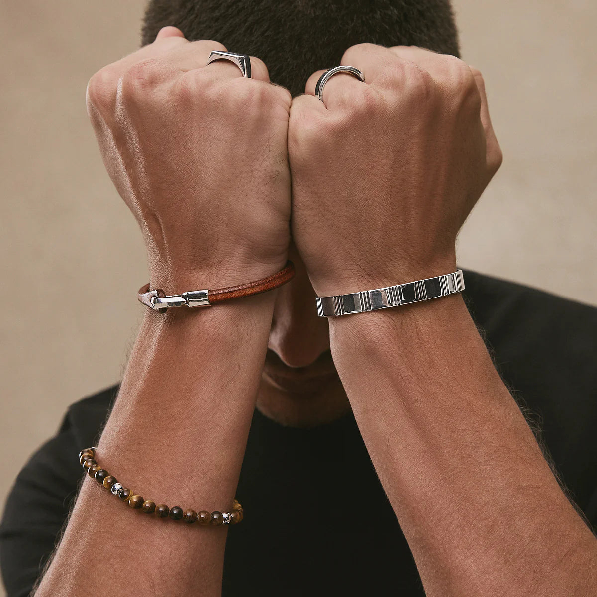 KINSHIP MEN'S LEATHER BRACELET