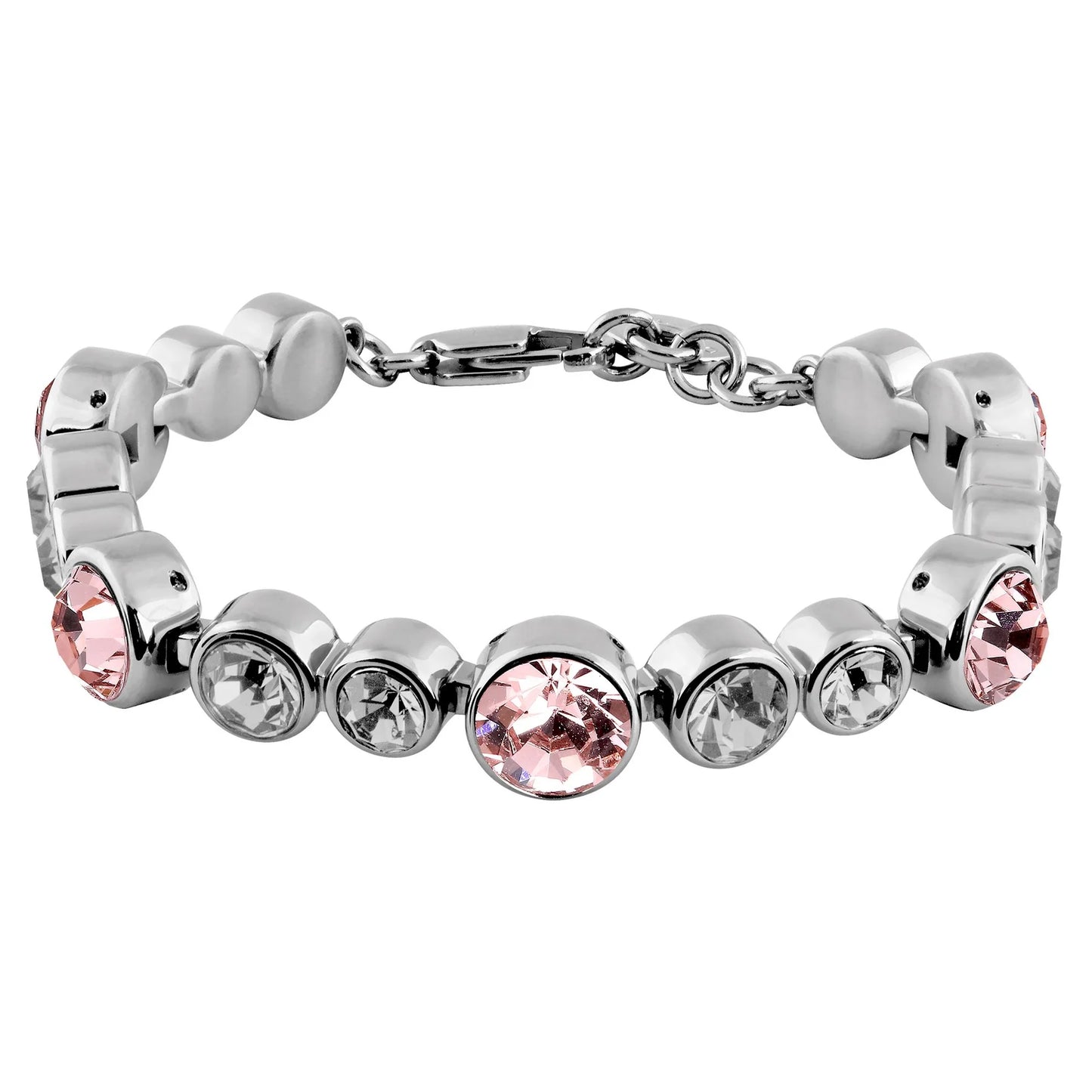 CALICE SHINY SILVER VINTAGE ROSE/GREY BRACELET