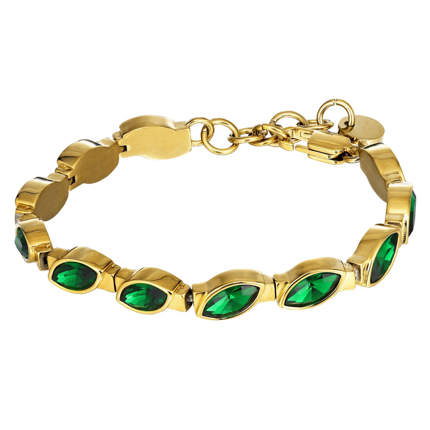CELTIS SHINY GOLD EMERALD BRACELET