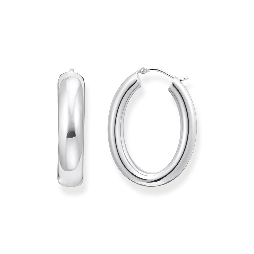 LARGE CHUNKY HOOP EARRINGS