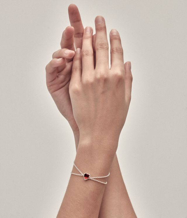 LOVE CLAW BRACELET GARNET