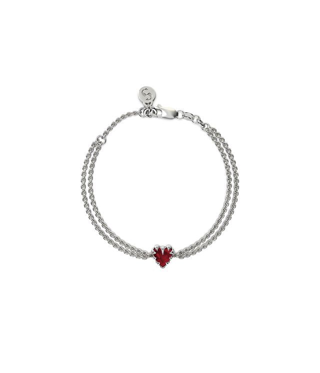 LOVE CLAW BRACELET GARNET