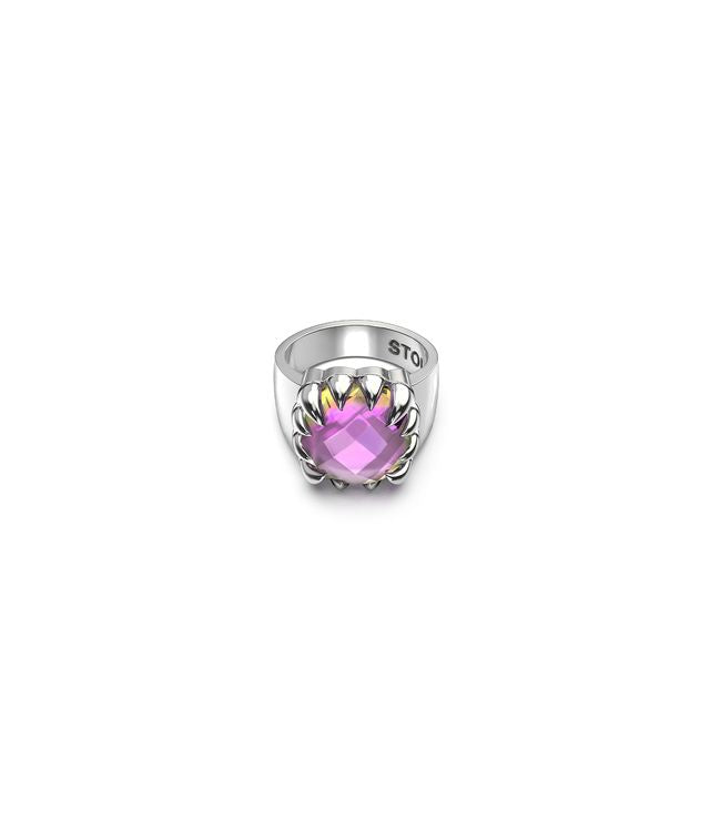 CLAW RING MYSTIC QUARTZ