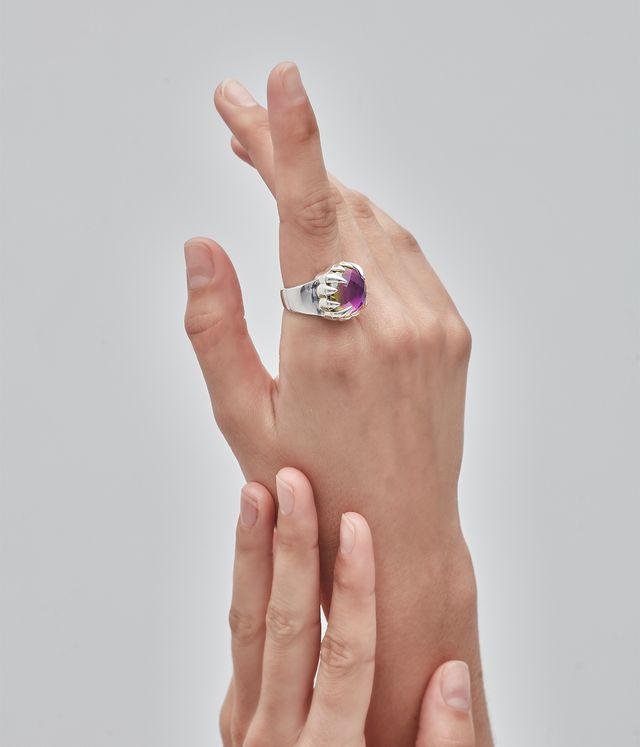 CLAW RING MYSTIC QUARTZ