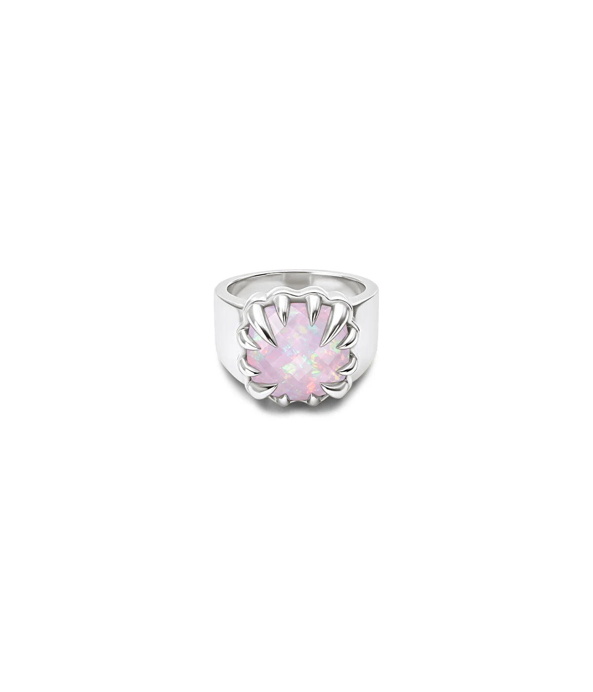 CLAW RING PINK BELLO OPAL