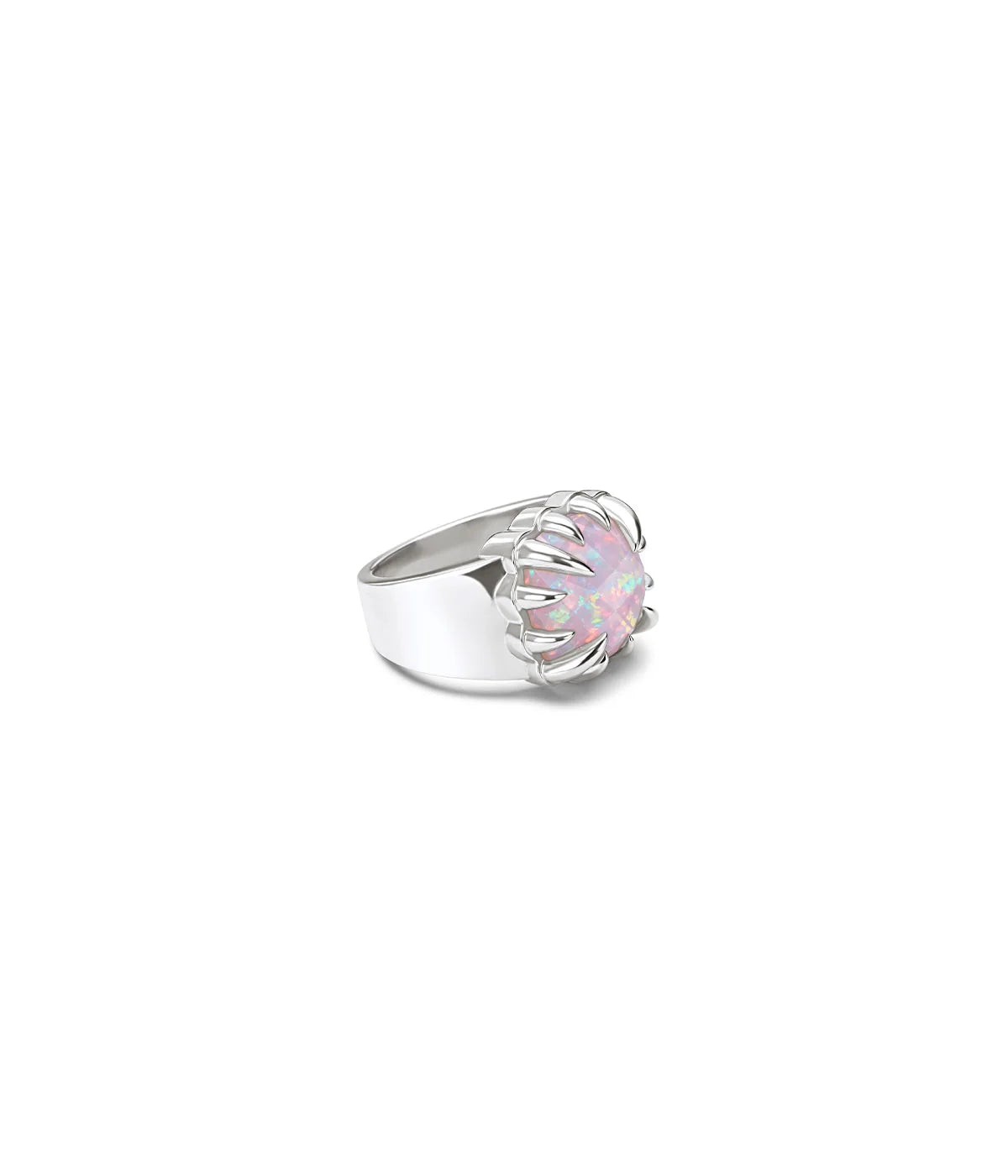 CLAW RING PINK BELLO OPAL