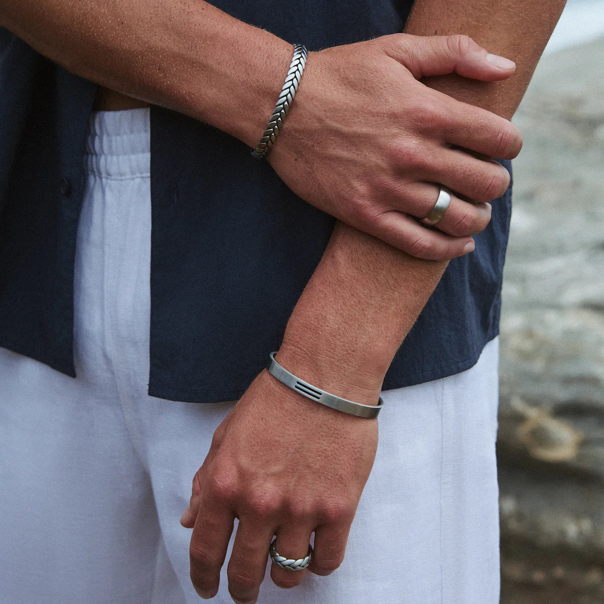 COMMANDER MEN'S STEEL CUFF