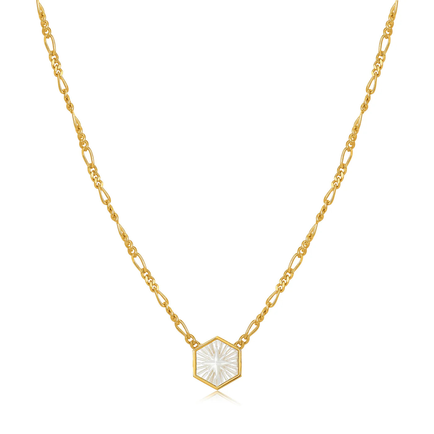 COMPASS EMBLEM CHAIN NECKLACE