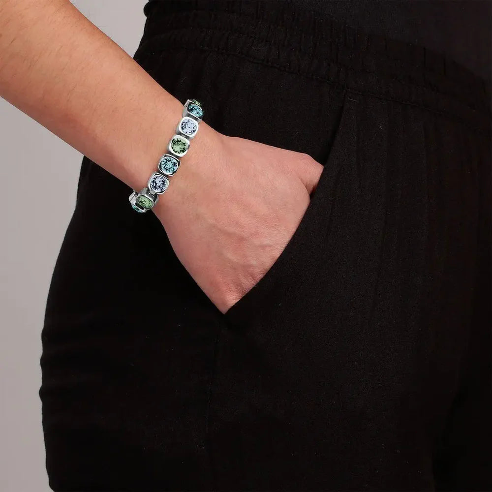 CONIAN SHINY SILVER WATER BRACELET
