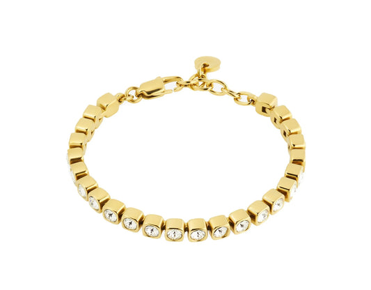 CORY SHINY GOLD CRYSTAL BRACELET