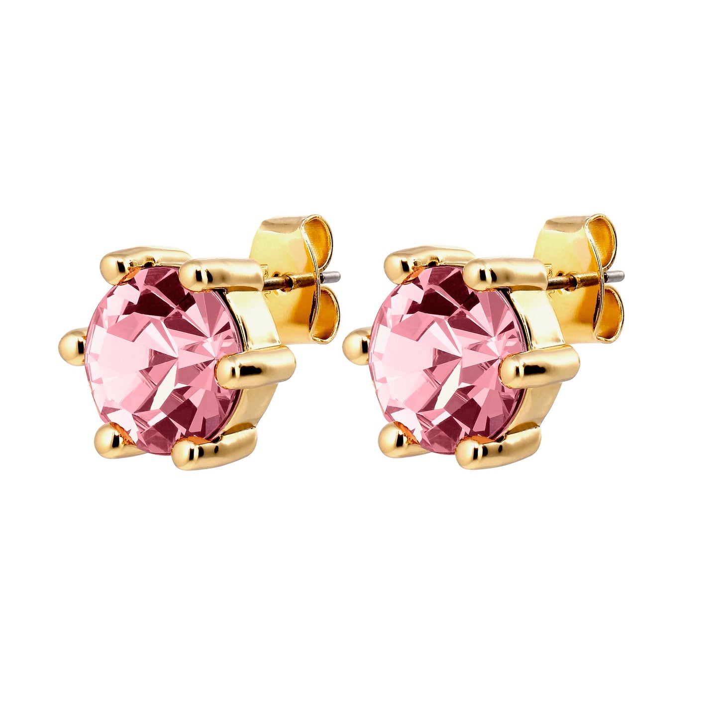 CRAZE SHINY GOLD LIGHT ROSE EARRINGS