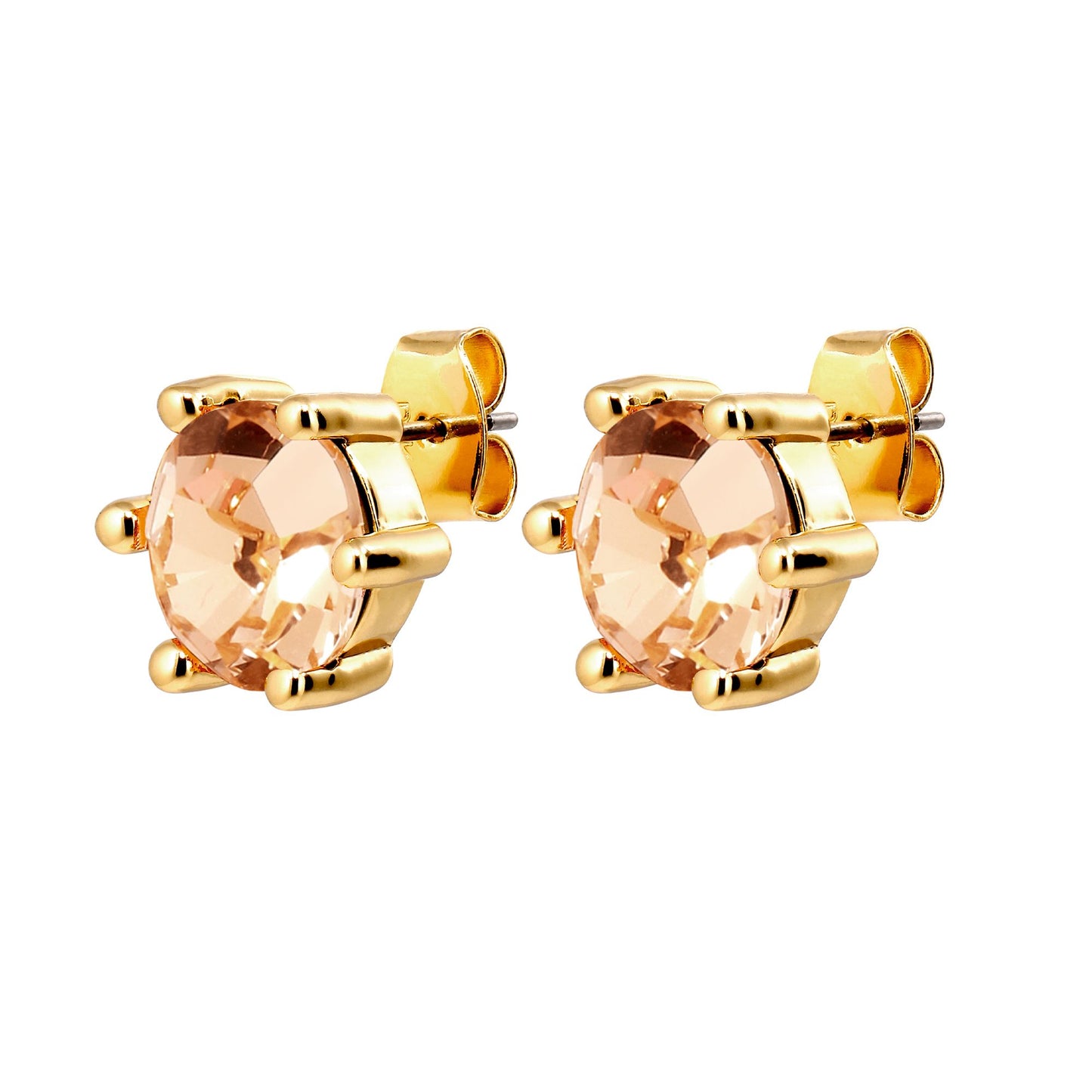 CRAZE SHINY GOLD PEACH EARRINGS