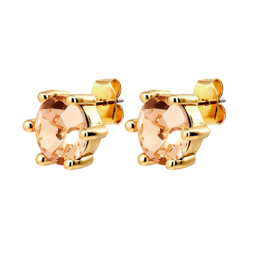 CRAZE SHINY GOLD PEACH EARRINGS